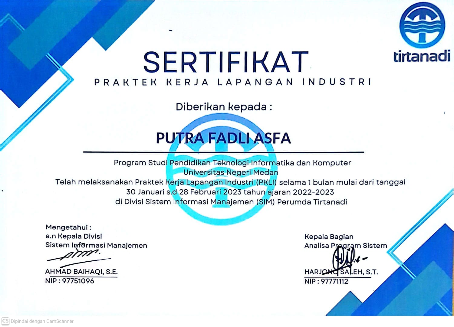 Logo PDAM Tirtanadi Medan